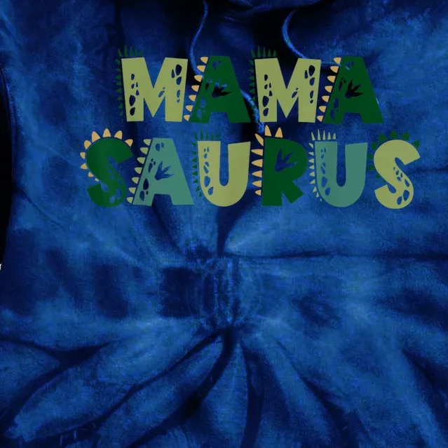 Mamasaurus Dadasaurus Matching Family Dinosaur Birthday Tie Dye Hoodie