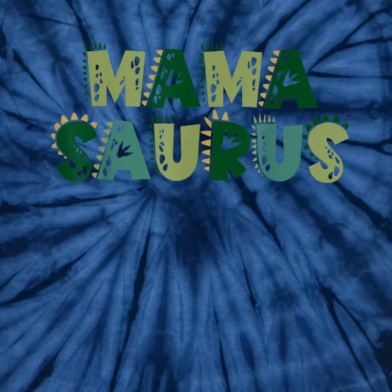 Mamasaurus Dadasaurus Matching Family Dinosaur Birthday Tie-Dye T-Shirt