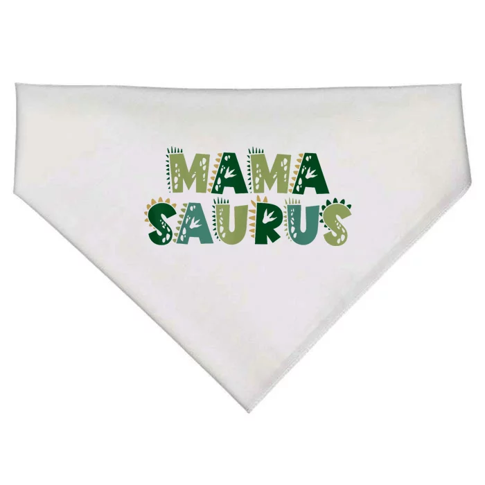 Mamasaurus Dadasaurus Matching Family Dinosaur Birthday USA-Made Doggie Bandana