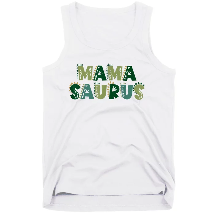 Mamasaurus Dadasaurus Matching Family Dinosaur Birthday Tank Top