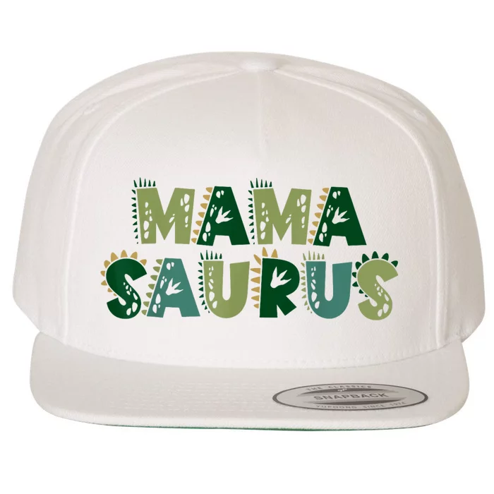 Mamasaurus Dadasaurus Matching Family Dinosaur Birthday Wool Snapback Cap