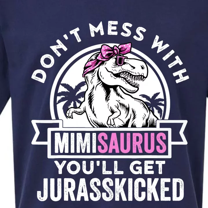 Mimisaurus Dinosaur Mimi Saurus Mother's Day Sueded Cloud Jersey T-Shirt