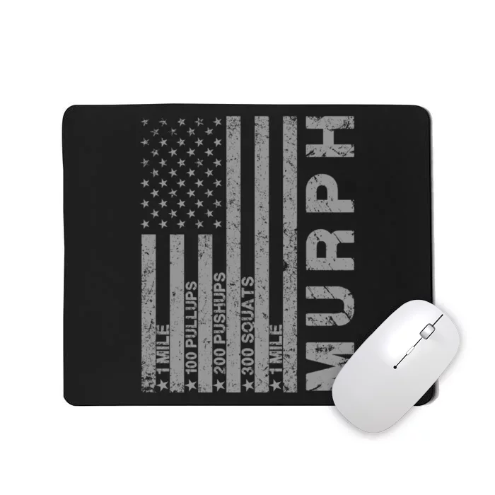 Memorial Day Murph Challenge Distressed Us Military Gift Mousepad