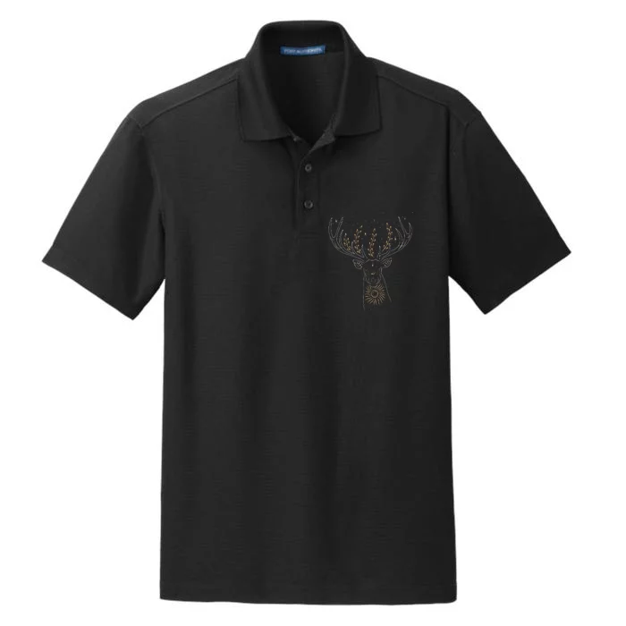 Mystic Deer Dry Zone Grid Performance Polo