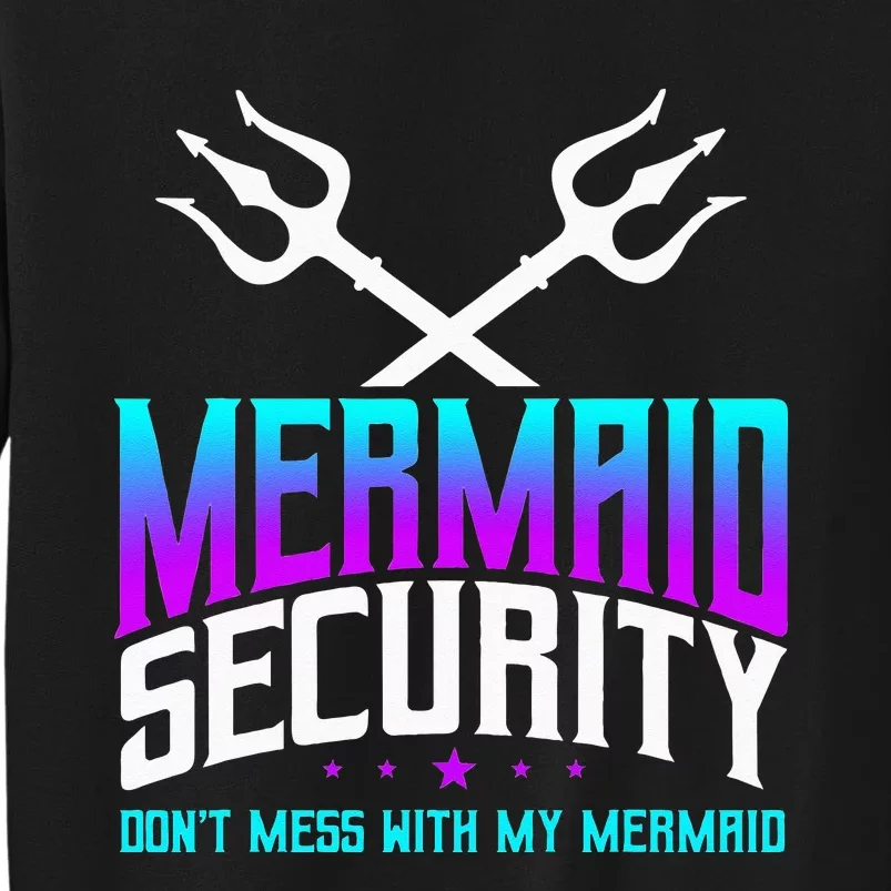 Mermaid Daddy Merdad Fathers Day Merman Dad Papa Merfolk Tall Sweatshirt