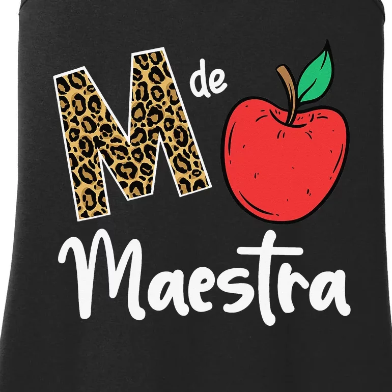 M De Maestra Bilingue Spanish Latina Teacher Appreciation Ladies Essential Tank