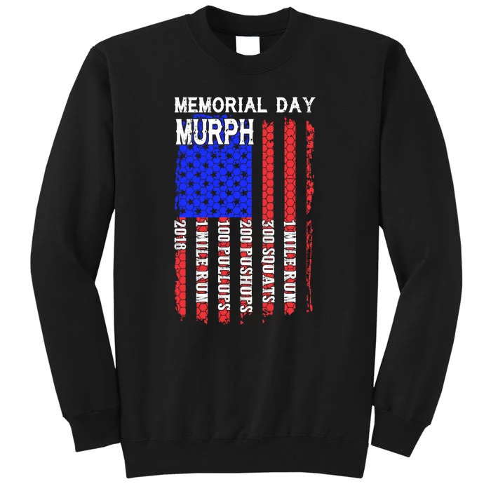 Memorial Day Murph Challenge Distressed Us Military Gift Tall Sweatshirt