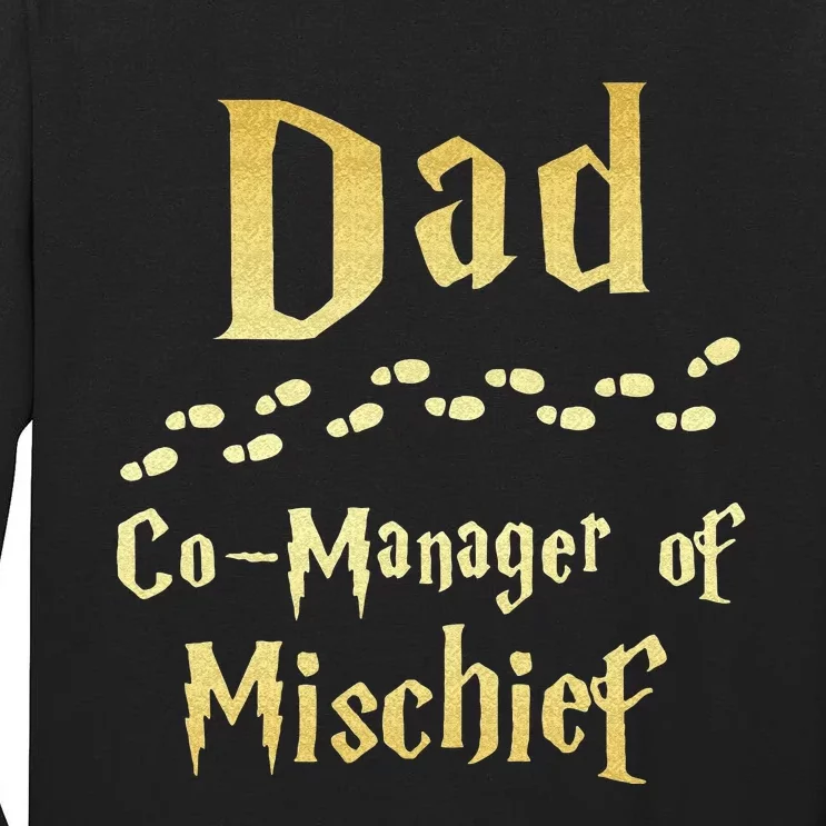 Magical Dad Manager Of Mischief Birthday Family Matching Tall Long Sleeve T-Shirt