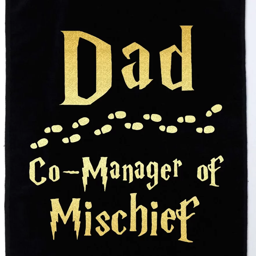 Magical Dad Manager Of Mischief Birthday Family Matching Platinum Collection Golf Towel