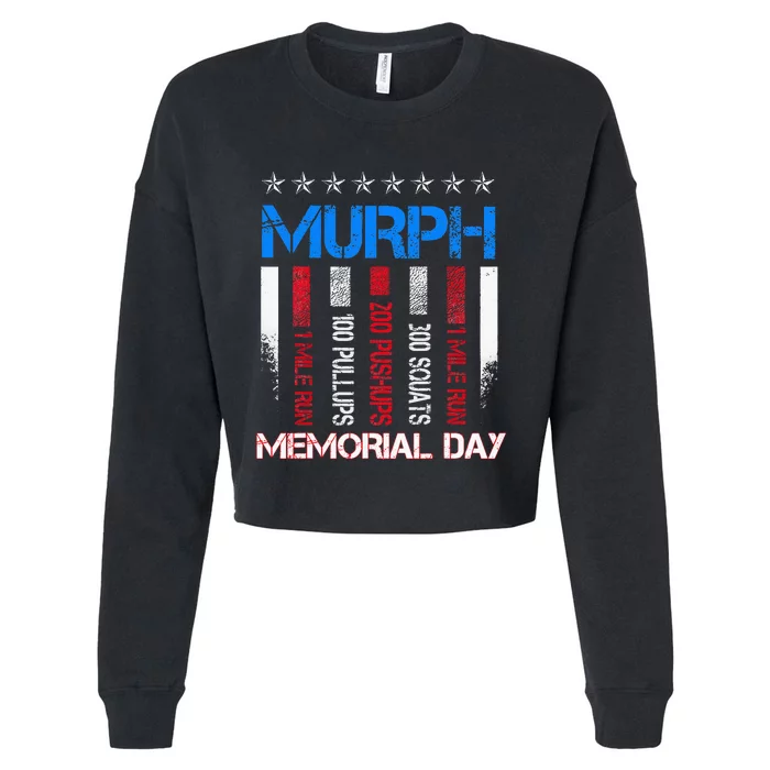 Memorial Day Murph Workout Cropped Pullover Crew