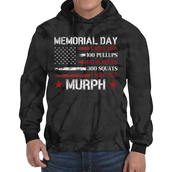 Memorial Day Murph Us Military Tie Dye Hoodie