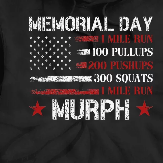 Memorial Day Murph Us Military Tie Dye Hoodie