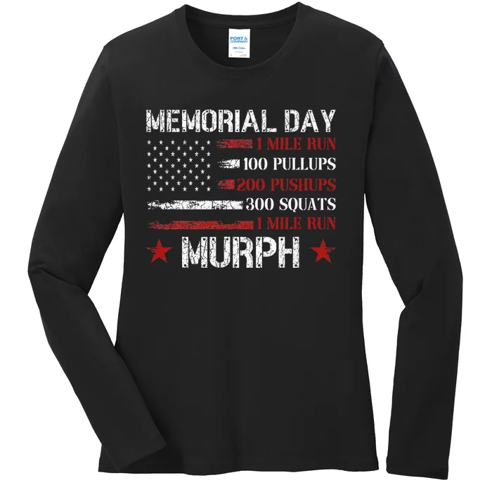 Memorial Day Murph Us Military Ladies Long Sleeve Shirt