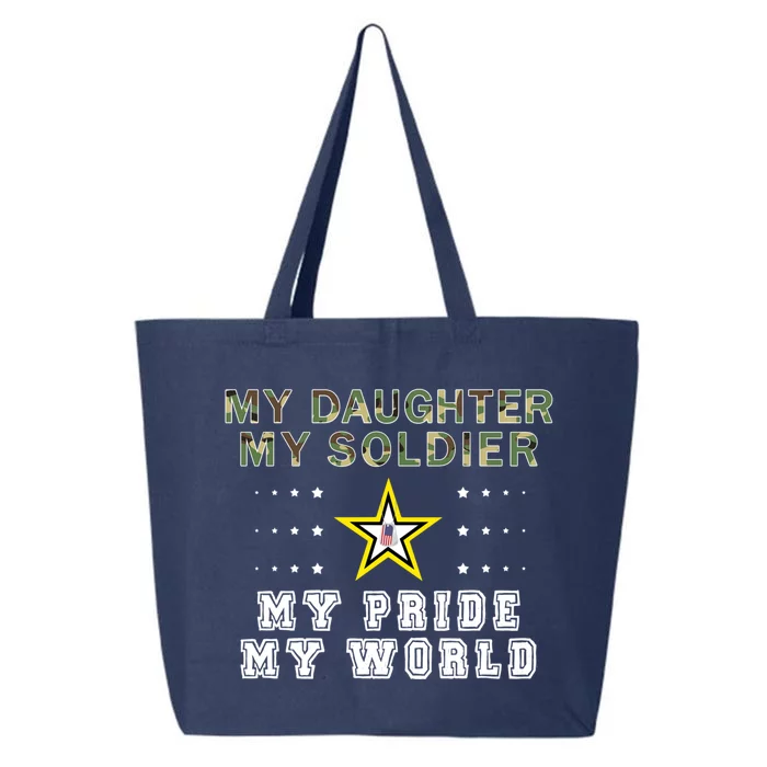 My Daughter My Soldier Hero Proud Army Mom Dad Gift 25L Jumbo Tote