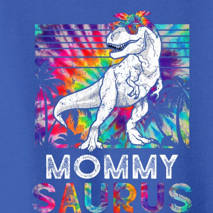 Mommysaurus Dinosaur Mommy Saurus Family Matching Tie Dye Cool Gift Toddler T-Shirt