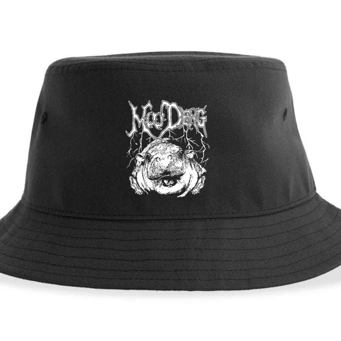 Moo Deng Metal Sustainable Bucket Hat