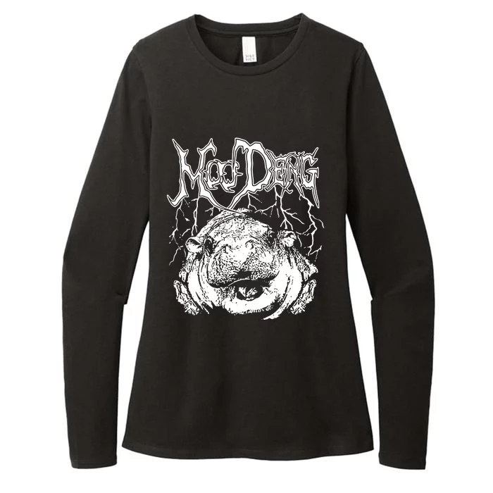 Moo Deng Metal Womens CVC Long Sleeve Shirt