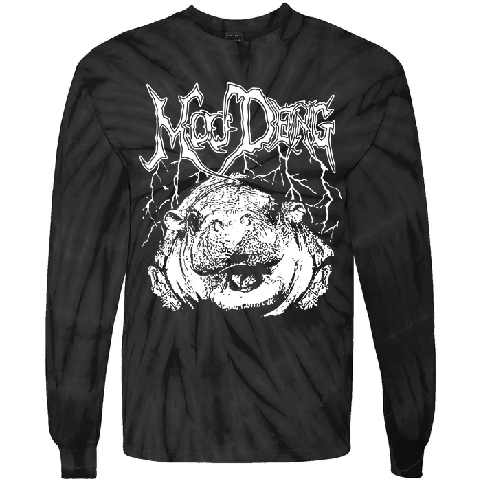 Moo Deng Metal Tie-Dye Long Sleeve Shirt