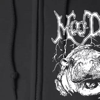 Moo Deng Metal Full Zip Hoodie