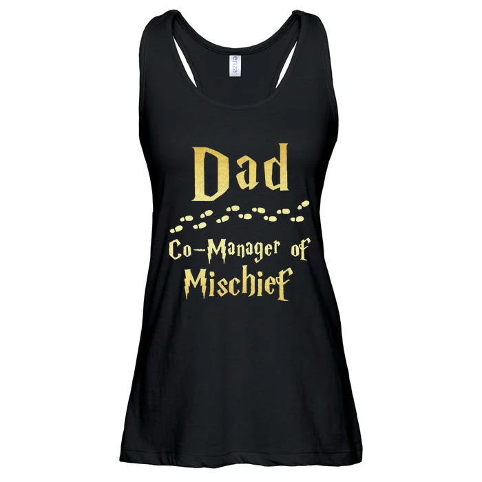 Magical Dad Manager Of Mischief Birthday Family Matching Ladies Essential Flowy Tank