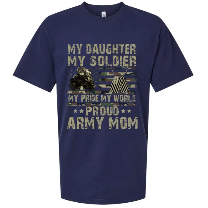 My Daughter My Soldier Proud Army Mother Military Mom Sueded Cloud Jersey T-Shirt