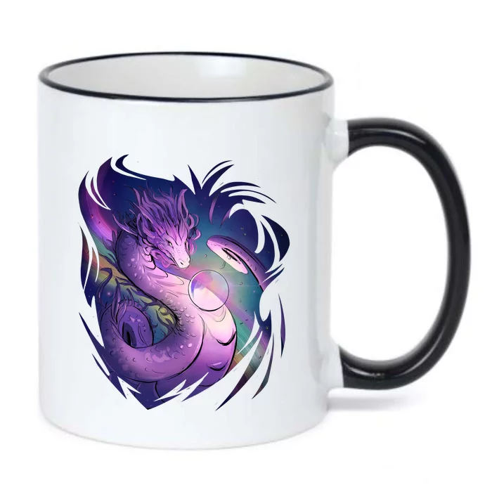 Mystical Dragon Black Color Changing Mug