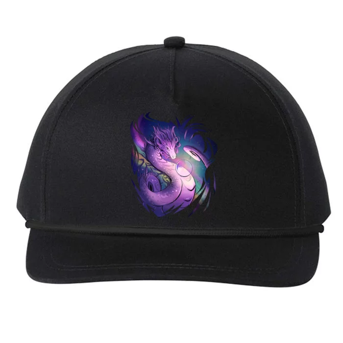 Mystical Dragon Snapback Five-Panel Rope Hat