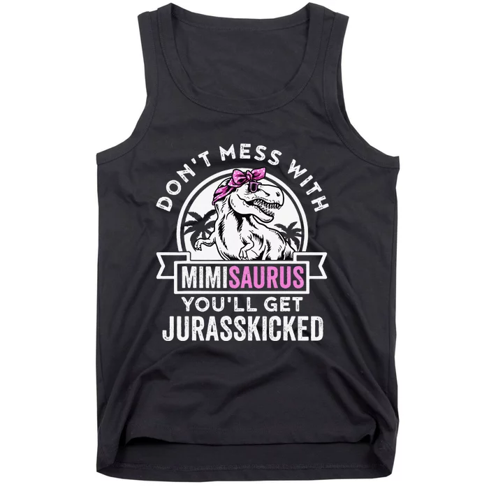 Mimisaurus Dinosaur Mimi Saurus Mother's Day Tank Top