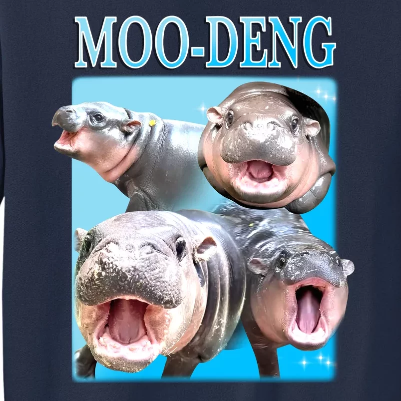 Moo Deng Meme Hippo Funny Sweatshirt