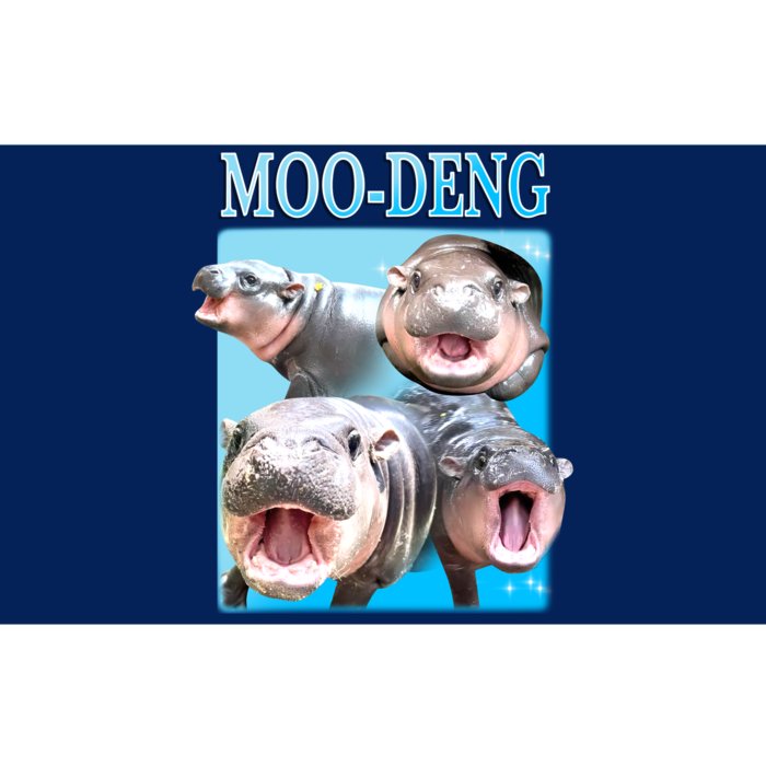 Moo Deng Meme Hippo Funny Bumper Sticker