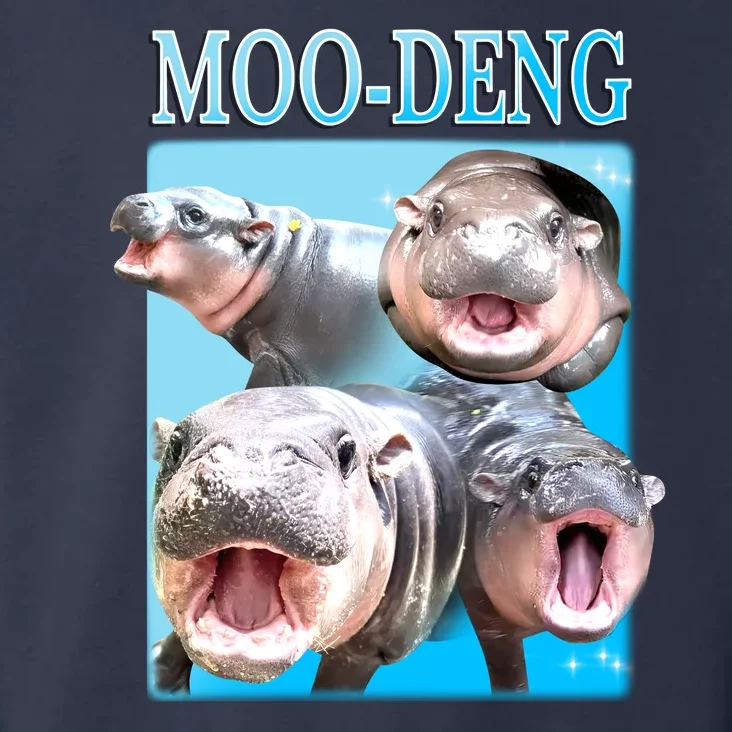 Moo Deng Meme Hippo Funny Toddler Hoodie