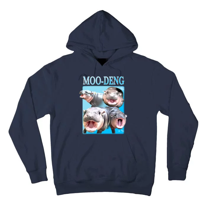 Moo Deng Meme Hippo Funny Tall Hoodie