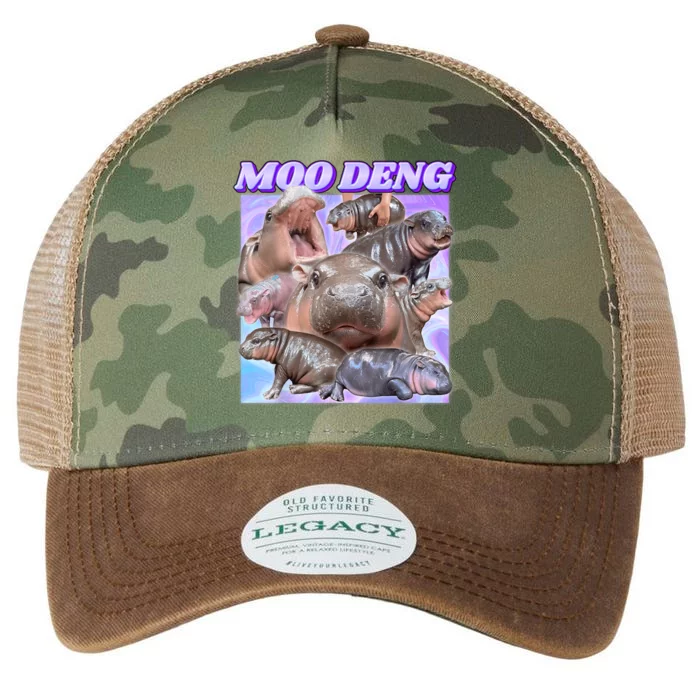 Moo Deng Meme Hippo Legacy Tie Dye Trucker Hat