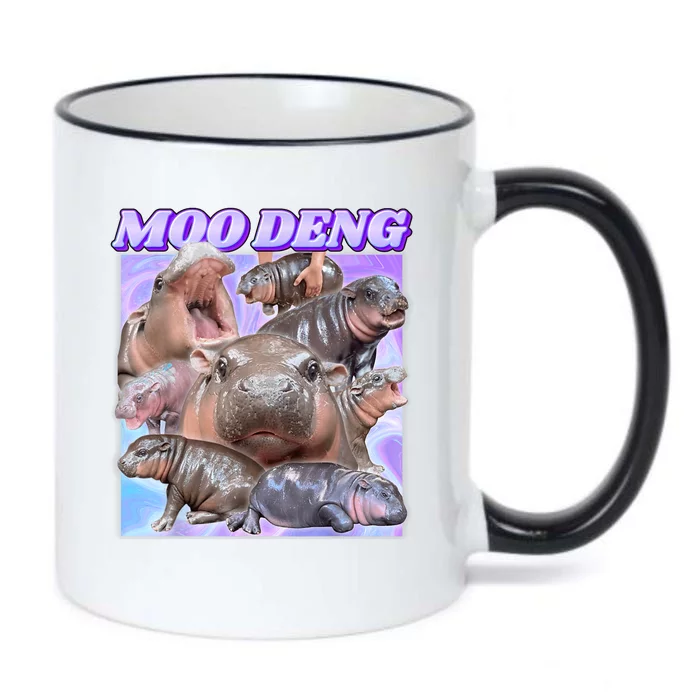 Moo Deng Meme Hippo Black Color Changing Mug