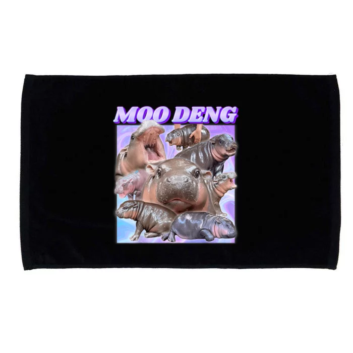 Moo Deng Meme Hippo Microfiber Hand Towel