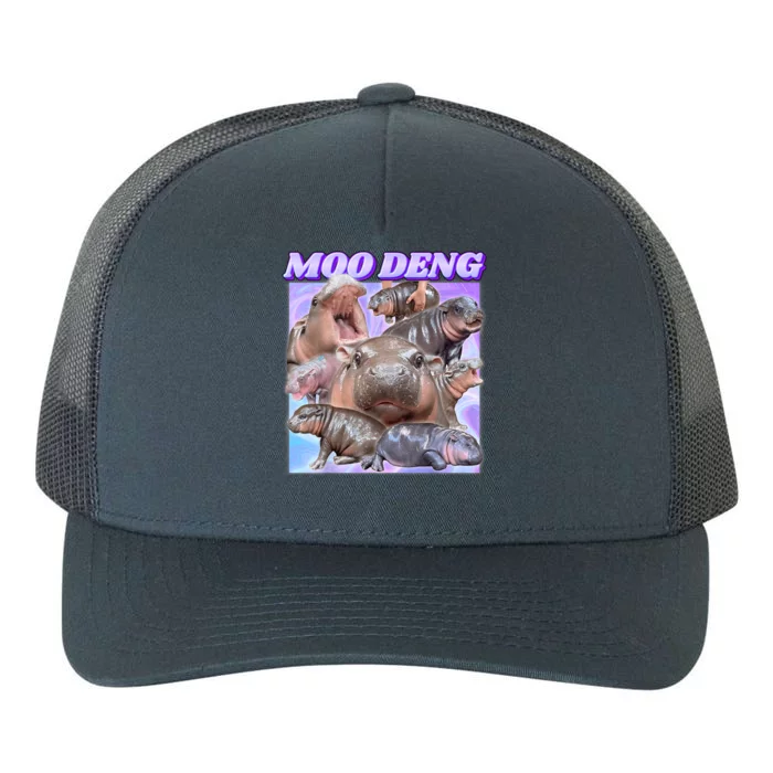 Moo Deng Meme Hippo Yupoong Adult 5-Panel Trucker Hat