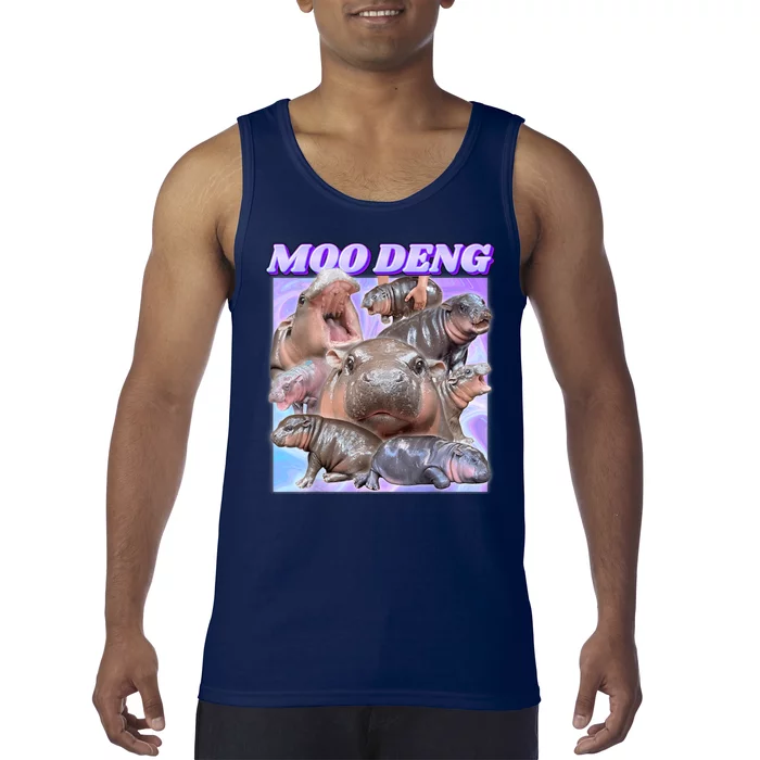 Moo Deng Meme Hippo Tank Top