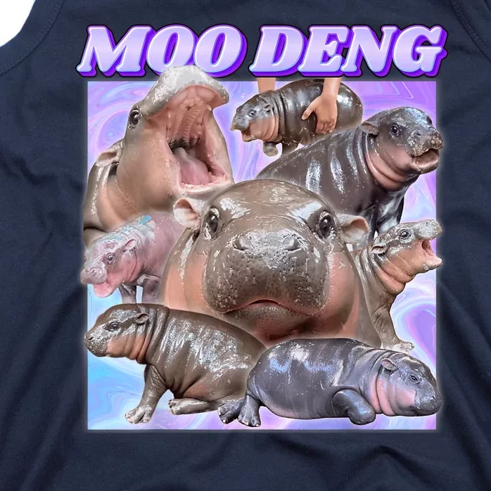 Moo Deng Meme Hippo Tank Top