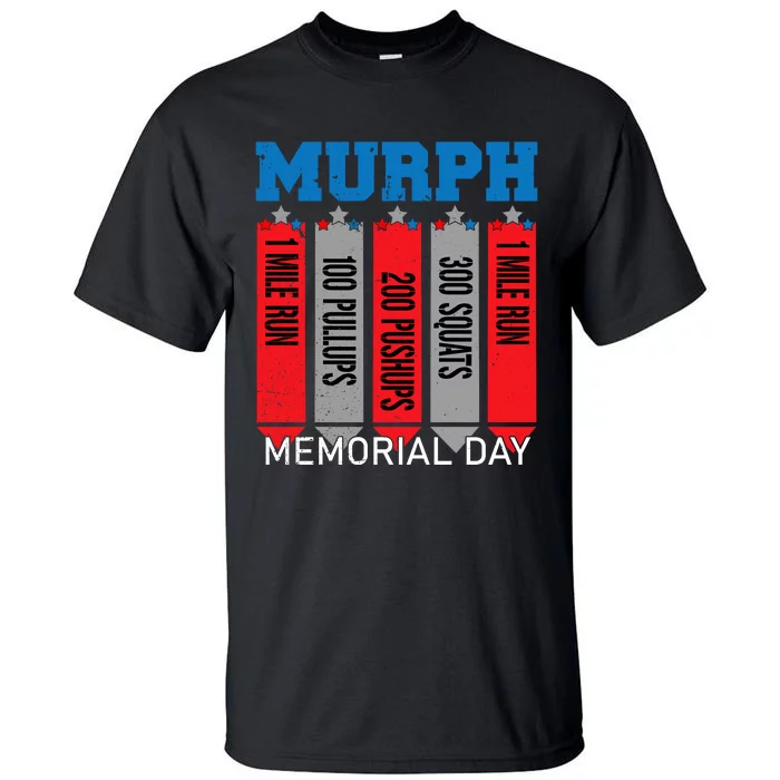 Memorial Day Murph Wod Workout Cross Fitness Fun Gift Tall T-Shirt