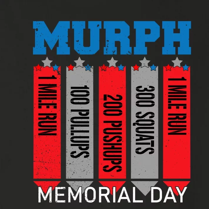 Memorial Day Murph Wod Workout Cross Fitness Fun Gift Toddler Long Sleeve Shirt