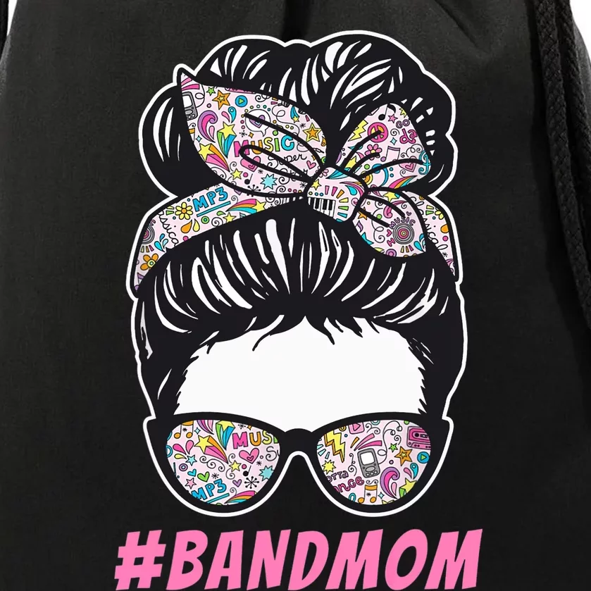 Mother's day Messy Hair Woman Bun Band Mom Funny Drawstring Bag