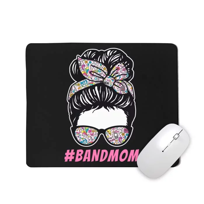 Mother's day Messy Hair Woman Bun Band Mom Funny Mousepad