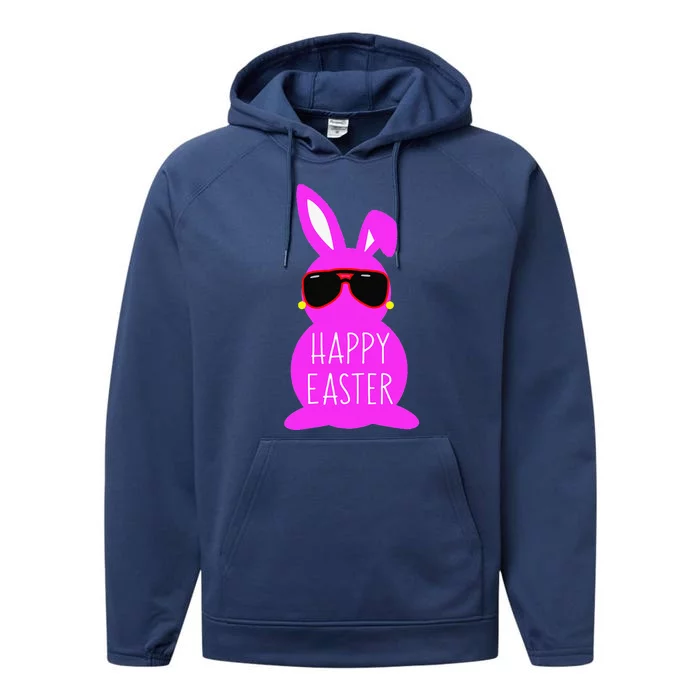 Mom Daughter Matching Happy Easter Bunny Mommy And Me Outfit Performance Fleece Hoodie