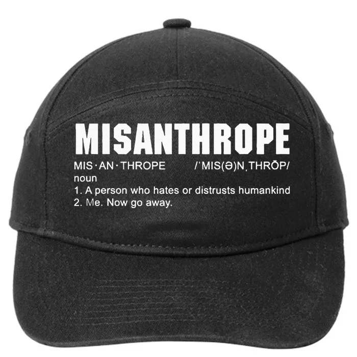 Misanthrope Definition 7-Panel Snapback Hat