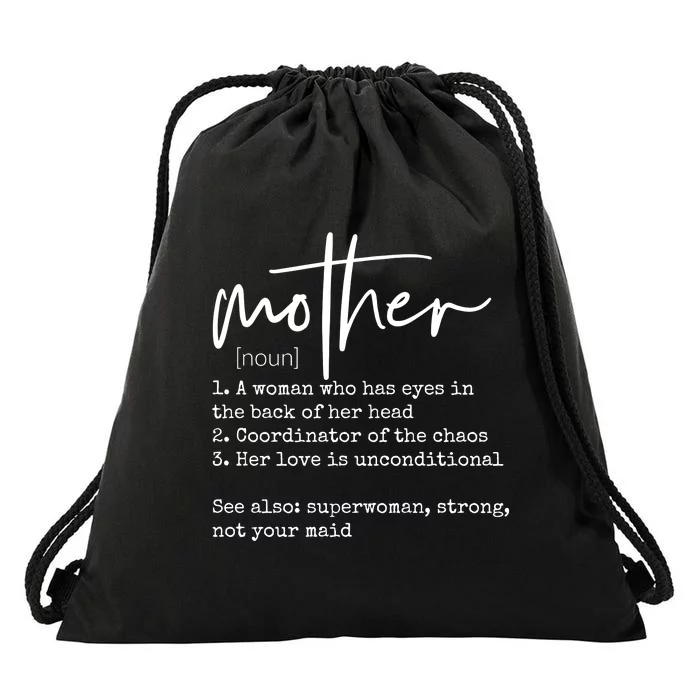 Mother Definition Drawstring Bag