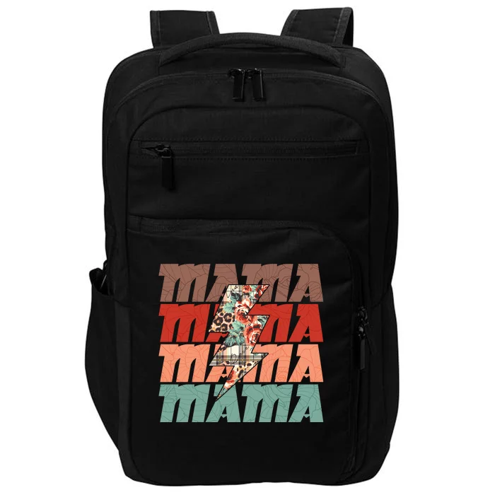 Mothers Day Mama Lightning Rose Pattern Impact Tech Backpack