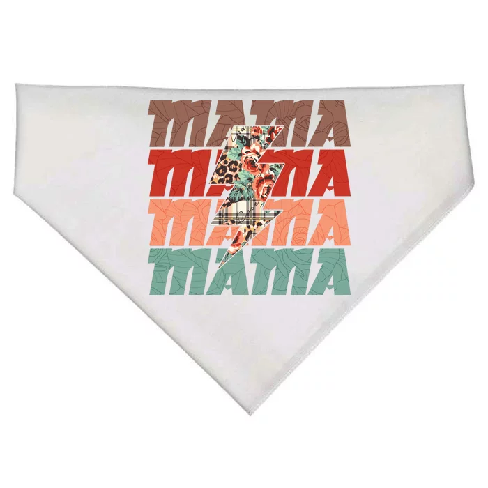 Mothers Day Mama Lightning Rose Pattern USA-Made Doggie Bandana