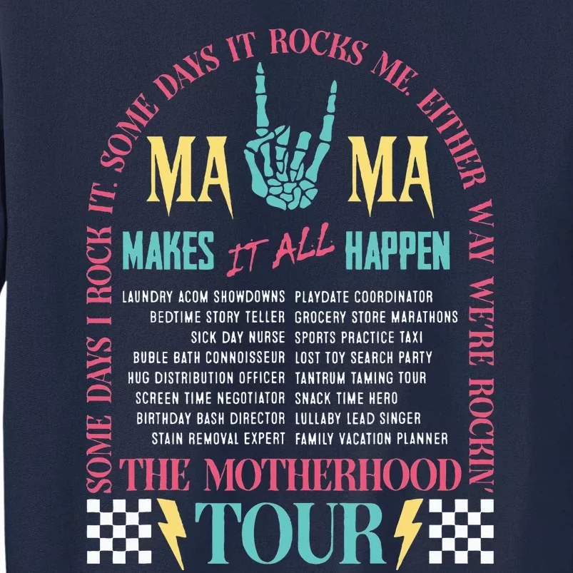 Mothers Day Motherhood Mama Rock MomS Life Tall Sweatshirt