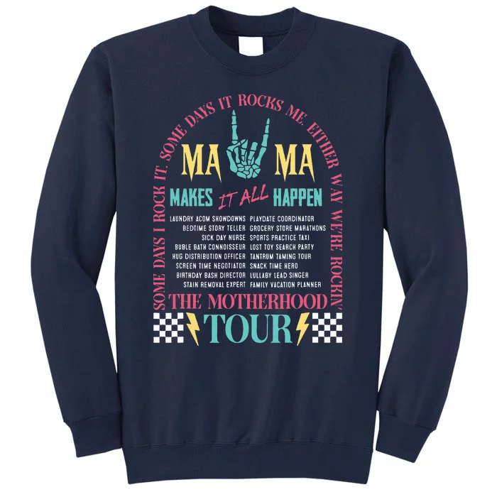 Mothers Day Motherhood Mama Rock MomS Life Tall Sweatshirt