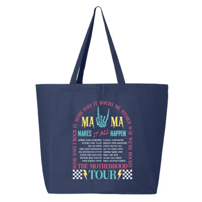 Mothers Day Motherhood Mama Rock MomS Life 25L Jumbo Tote